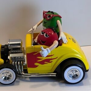 M&M's Racing Car Toy - Yellow and Red in good condition